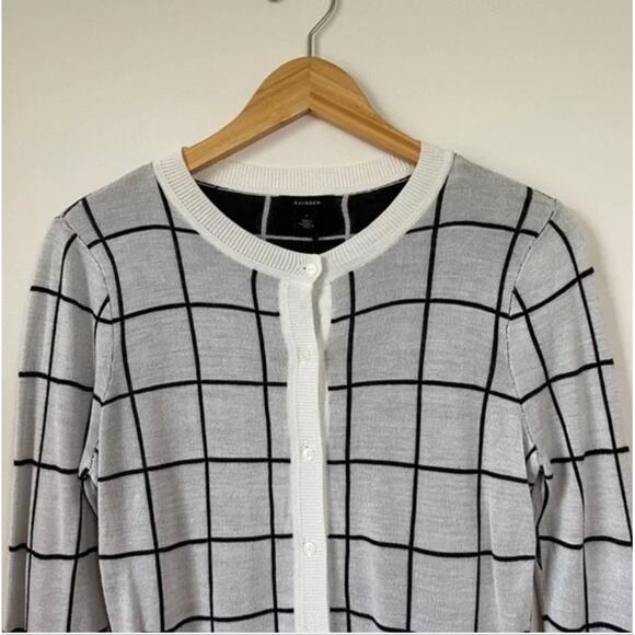 NWT Halogen Windowpane Button Front Cardigan Small - Picture 3 of 8